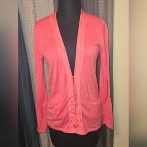 Banana Republic Women's Pink Open Front Cardigan